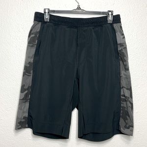 lululemon athletica Black and Gray Athletic Shorts